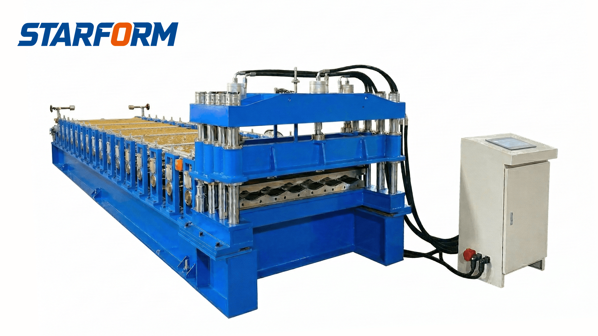 Glazed tile forming machine