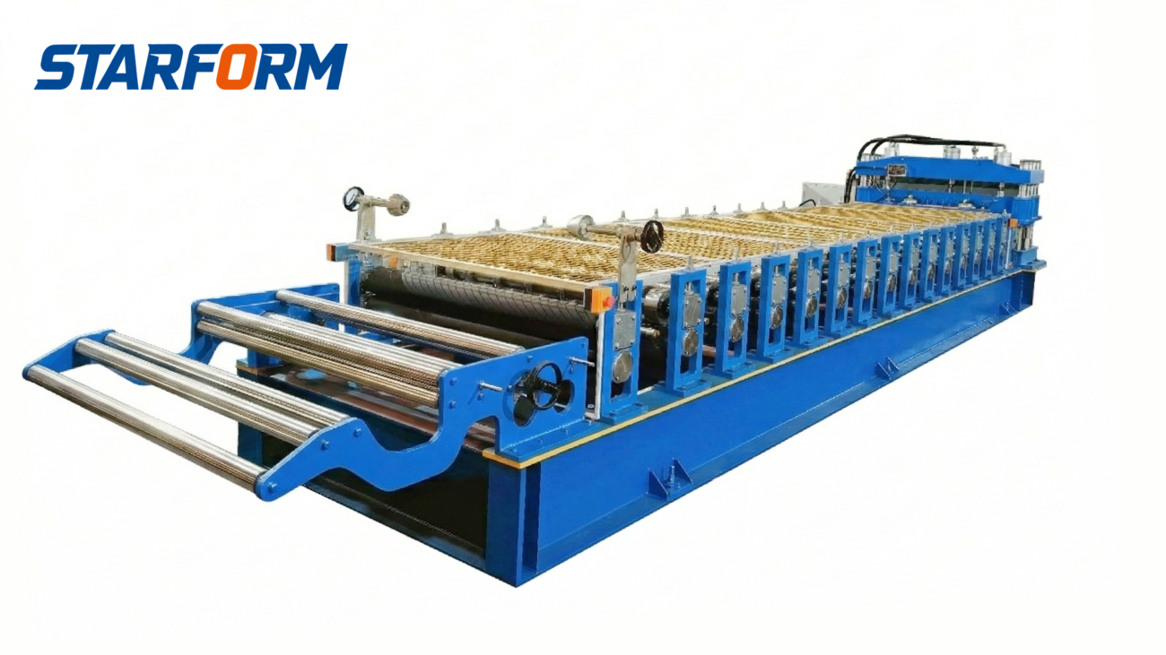 Glazed tile forming machine