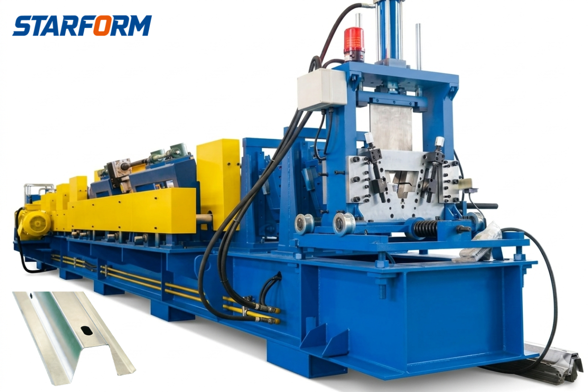 Hat purlin roll forming machine