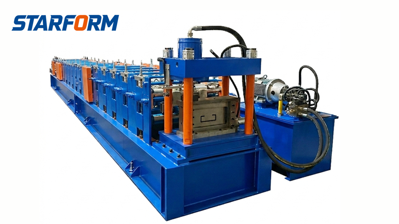 Manual C purlin roll forming machine