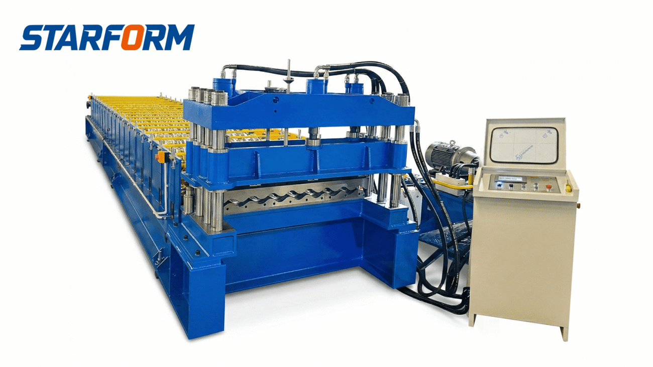 Spanish tile roll forming machine