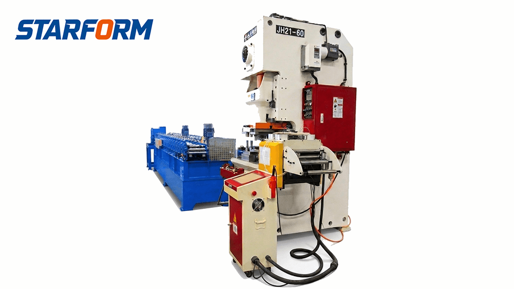 Upright forming machine -punching