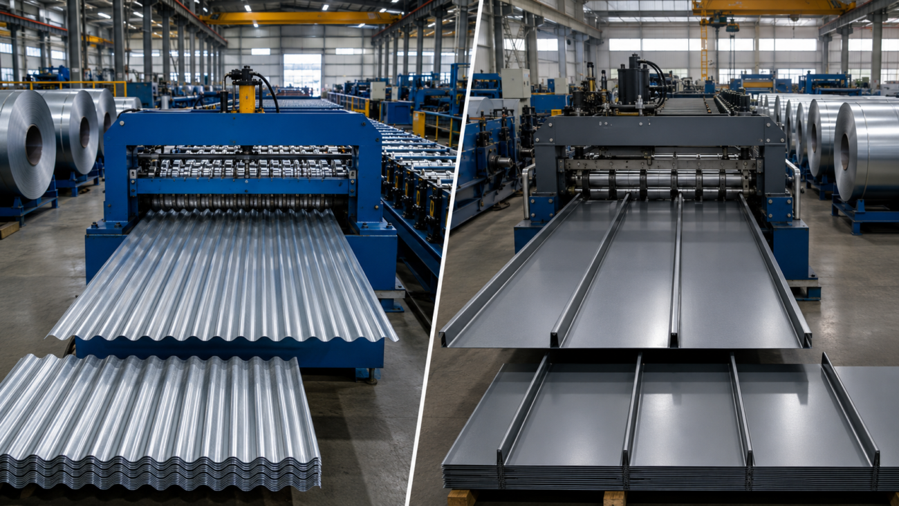 15 Corrugated vs. Standing Seam Roll Forming Machine Which to Buy First
