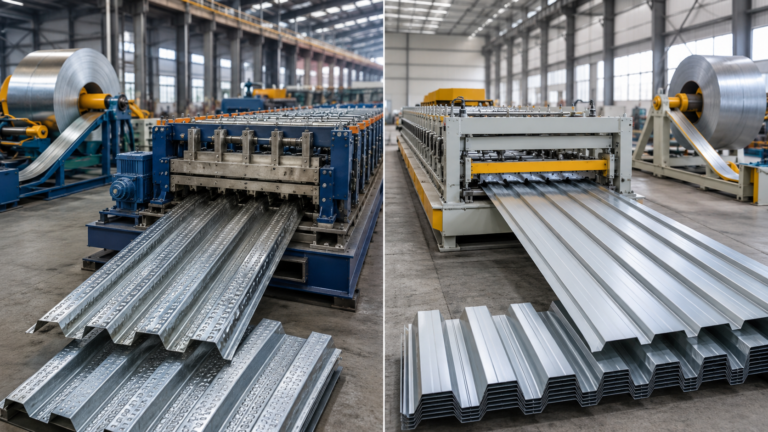 Composite Decking Roll Former vs Standard Steel Deck Machine