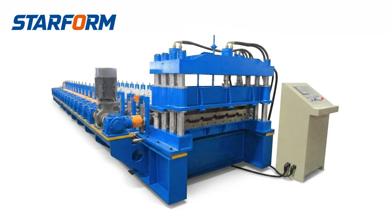 Aluminium Step Tile Roll Forming Machine