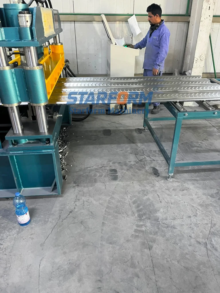 Star Form Machinery Metal Floor Decking Machine Running Smoothly in Doha, Qatar