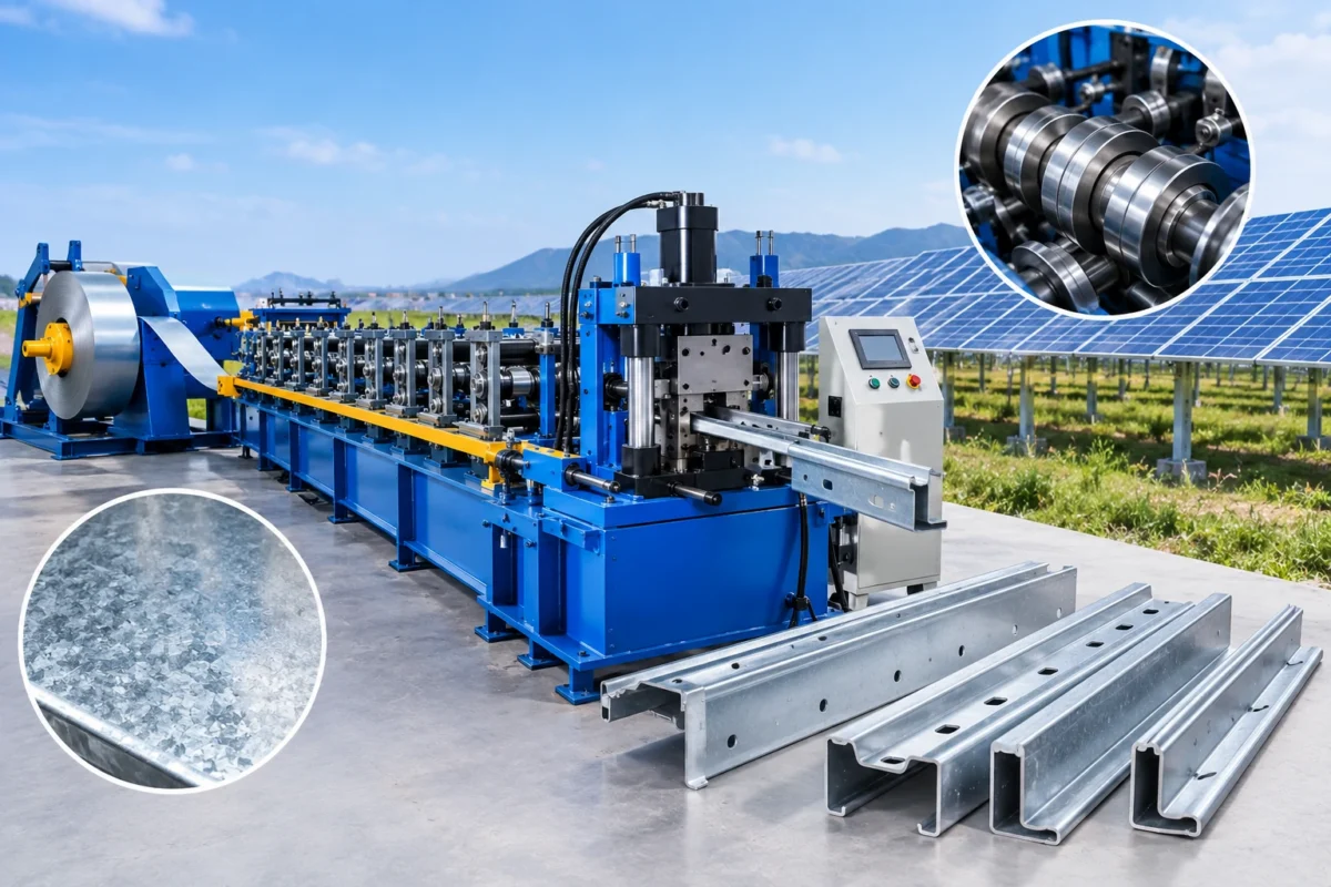 Hot-Dip Galvanized Solar Structure Machine Tooling Wear Resistance Standards