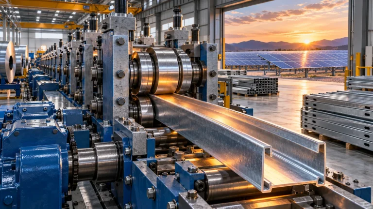 Thick Gauge Solar Channel Line: Engineering Standards for 3.0mm to 4.0mm Steel