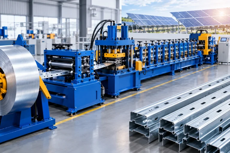 Why Solar Rail Machine In-Line Hydraulic Pre-Punching Increases On-Site ROI